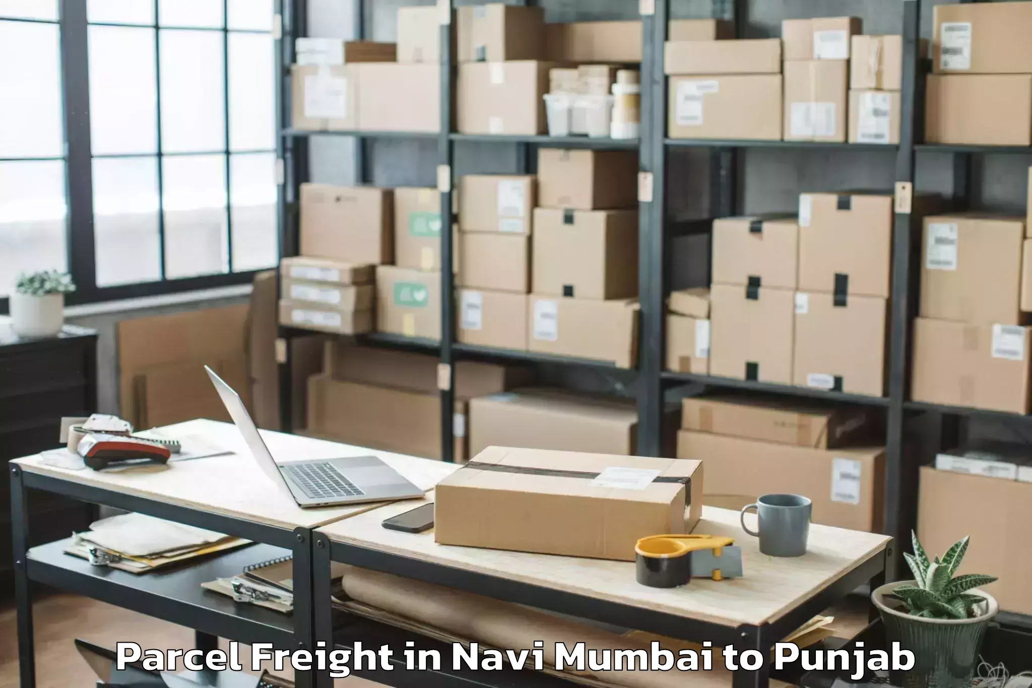 Top Navi Mumbai to Barnala Parcel Freight Available